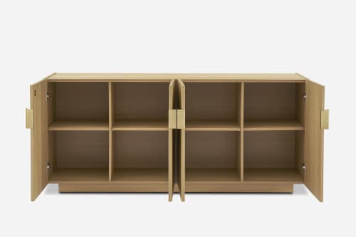 Japandi Fluted Panels Sideboard - Japandi