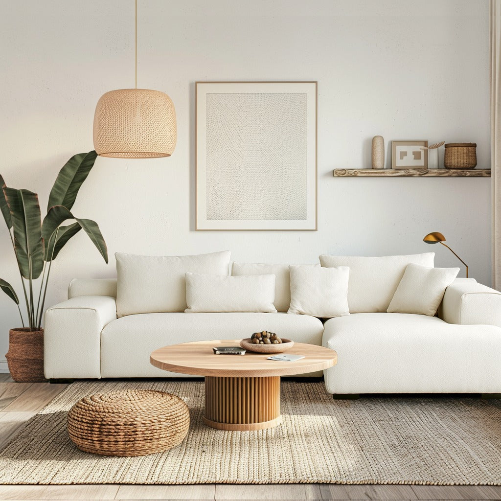 Japandi Wide Arm Sofa - Japandi