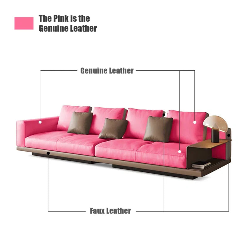 Square Arm Modular Japandi Sofa in Linen - Japandi