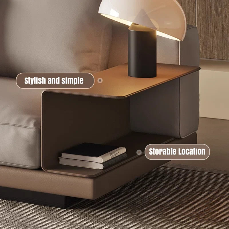 Square Arm Modular Japandi Sofa in Linen - Japandi