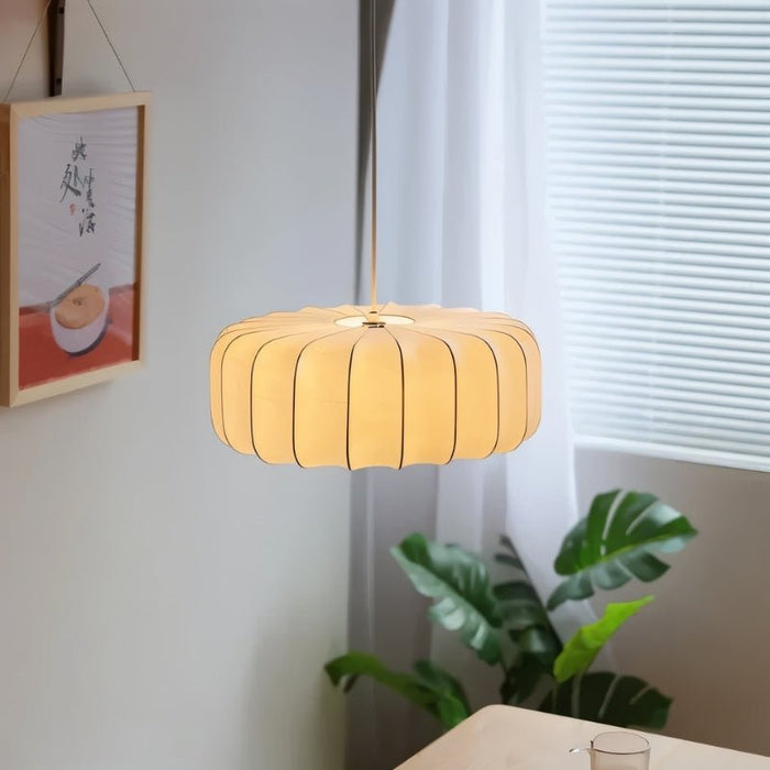 Japandi Textured Glass Pendant Light – Valma - Japandi