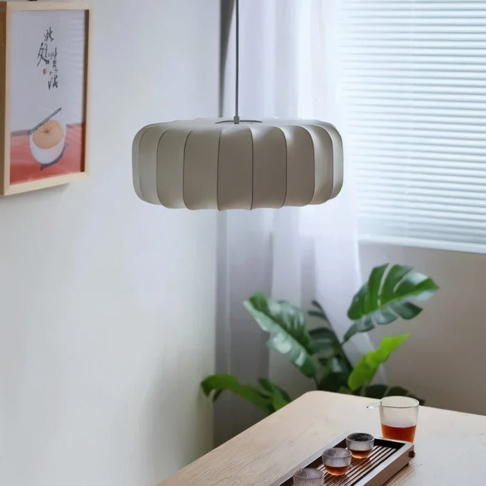 Japandi Textured Glass Pendant Light – Valma - Japandi