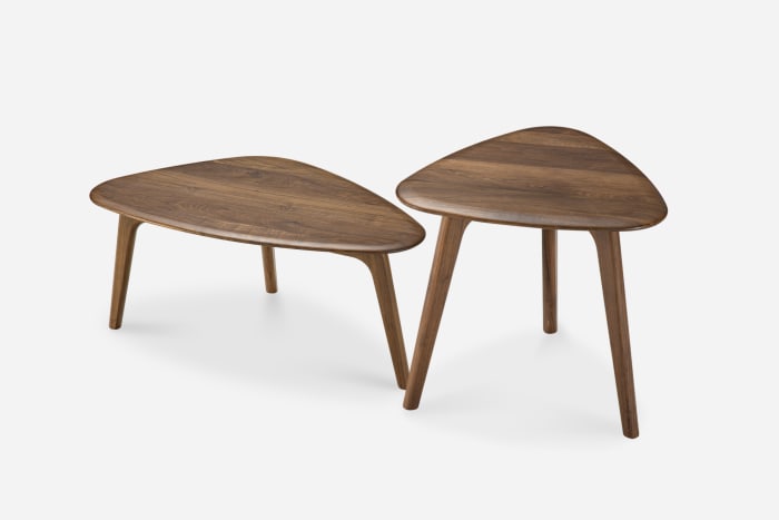 Japandi Wooden Coffee Table Set - Japandi
