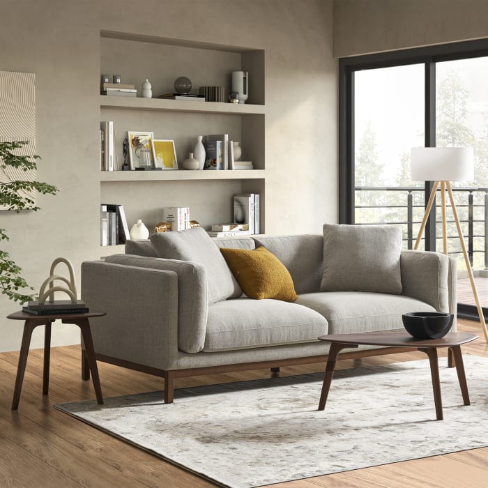 Japandi Wooden Coffee Table Set - Japandi
