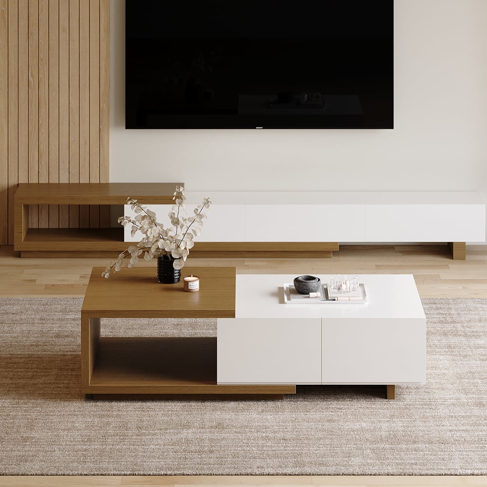 Japandi Extendable Coffee Table - Japandi