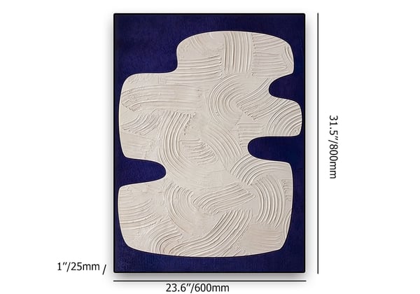 Japandi Blue Painting - Japandi