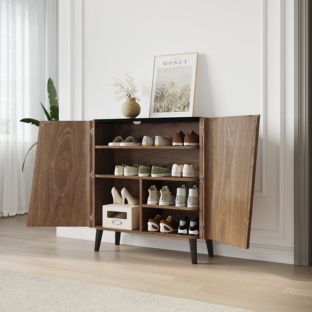 Japandi Entryway Shoe Storage Cabinet - Japandi