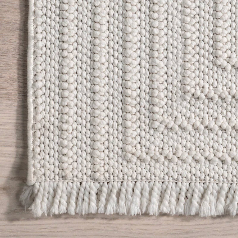 Japandi Geometric Woven Rug - Japandi