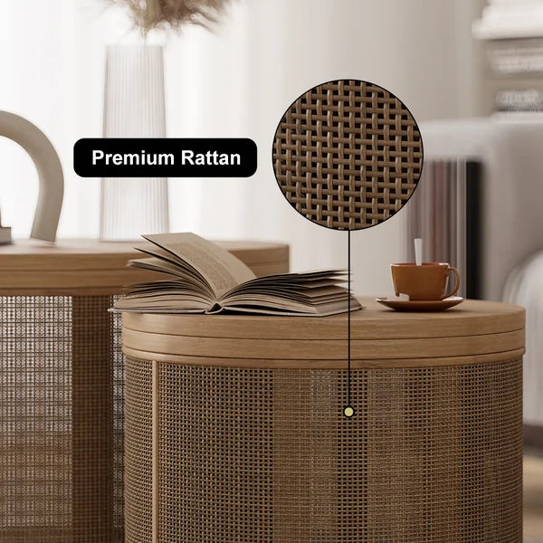 Japandi Rattan Coffee Table Set - Japandi
