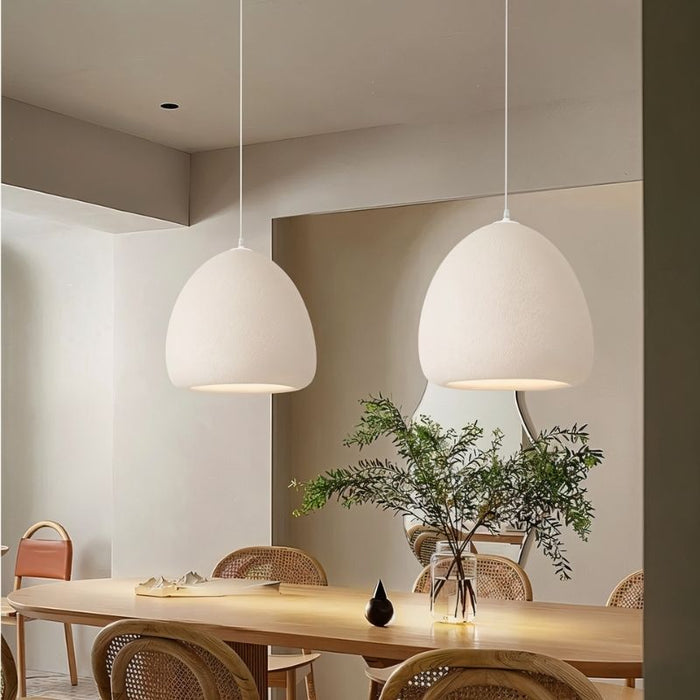 Japandi Brushed Brass Pendant Light – Alara - Japandi
