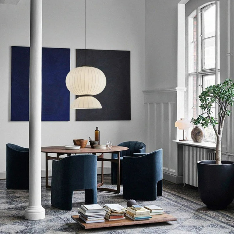 Japandi Ceramic Dome Pendant Light – Arga - Japandi