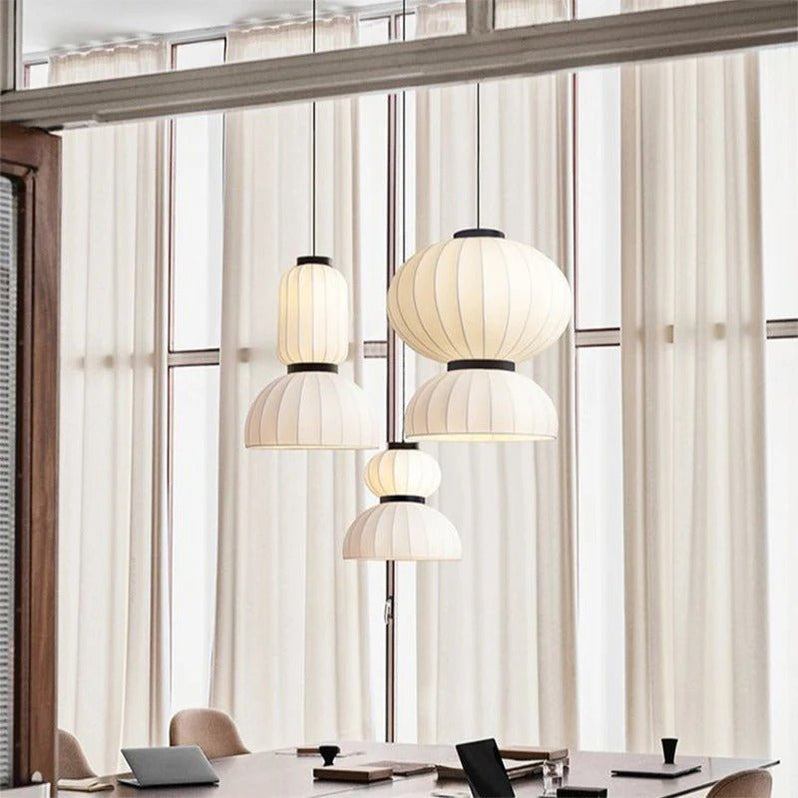 Japandi Ceramic Dome Pendant Light – Arga - Japandi