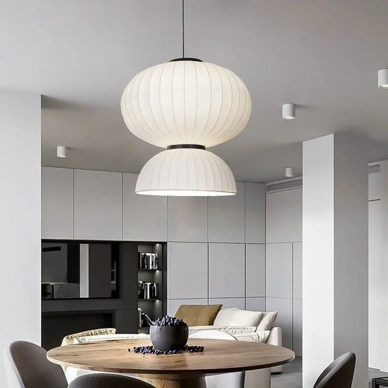 Japandi Ceramic Dome Pendant Light – Arga - Japandi
