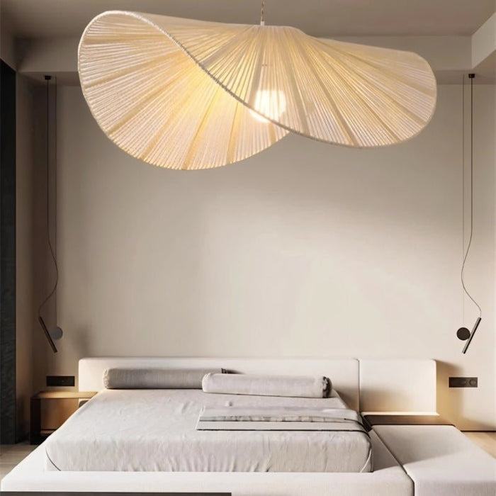 Japandi Curved Stone Pendant Light – Asalu - Japandi