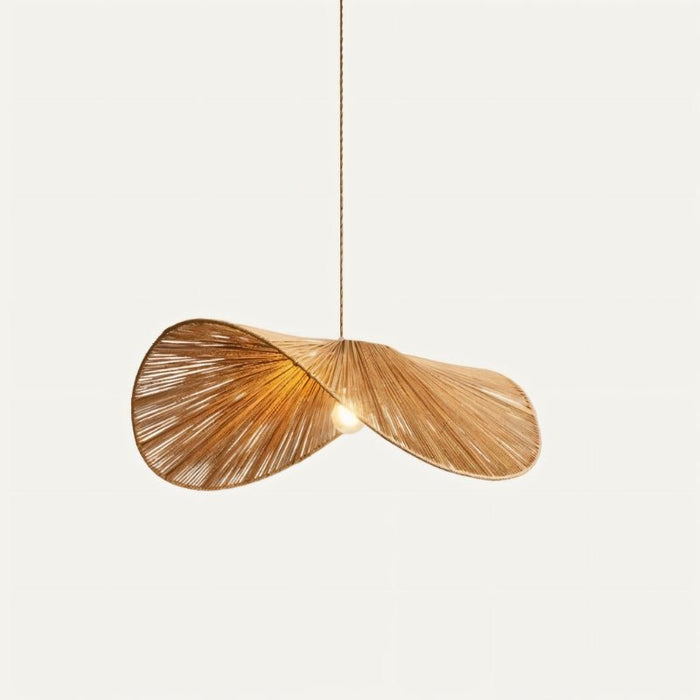 Japandi Curved Stone Pendant Light – Asalu - Japandi