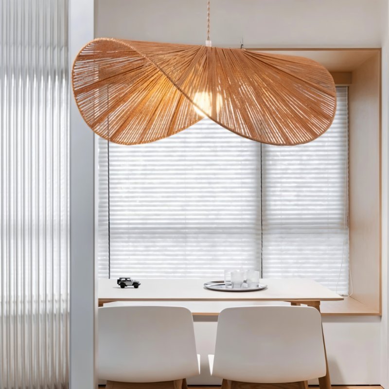Japandi Curved Stone Pendant Light – Asalu - Japandi