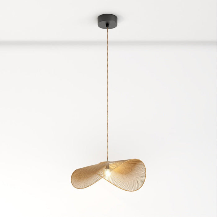 Japandi Curved Stone Pendant Light – Asalu - Japandi