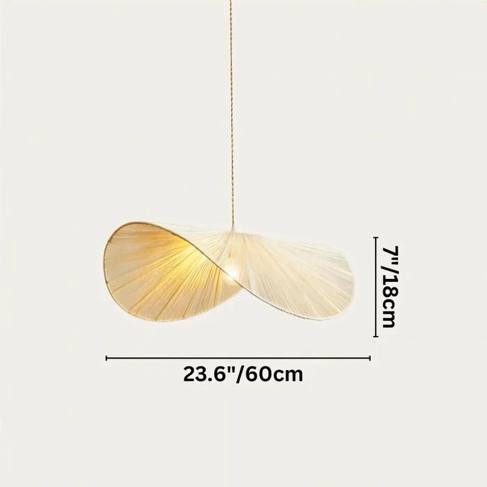 Japandi Curved Stone Pendant Light – Asalu - Japandi