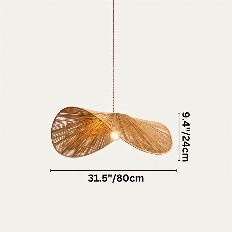 Japandi Curved Stone Pendant Light – Asalu - Japandi
