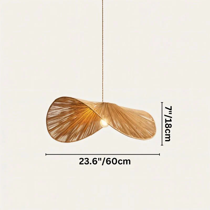Japandi Curved Stone Pendant Light – Asalu - Japandi