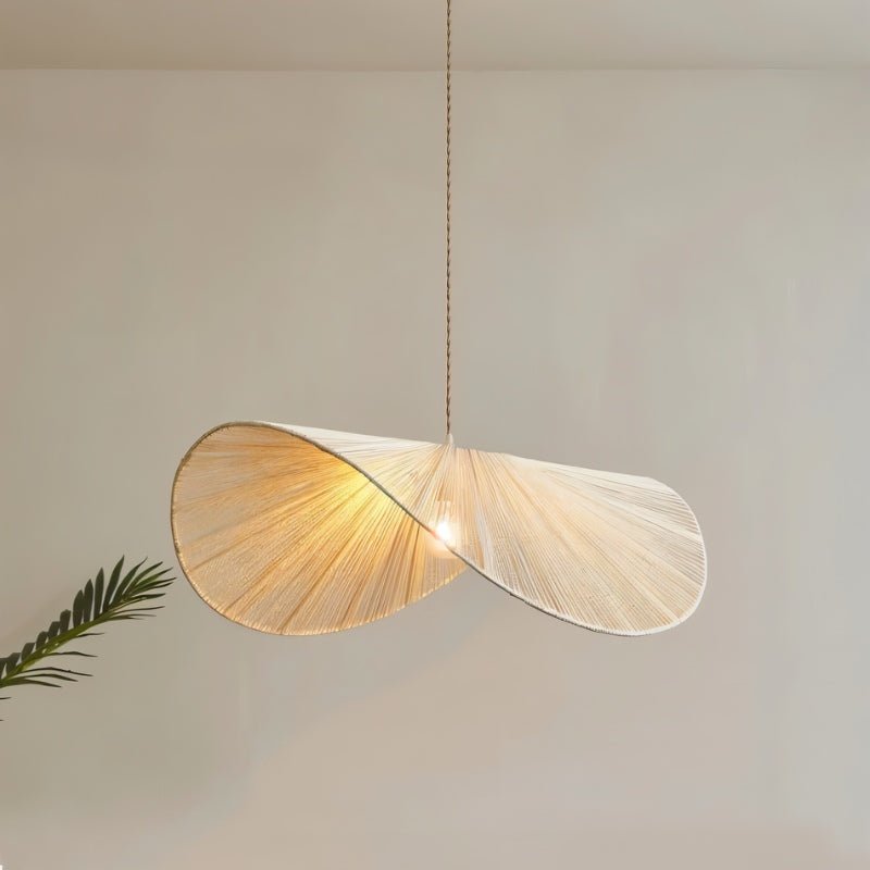 Japandi Curved Stone Pendant Light – Asalu - Japandi