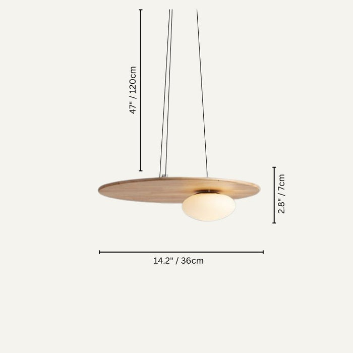 Japandi Organic Dome Pendant Light – Auma - Japandi