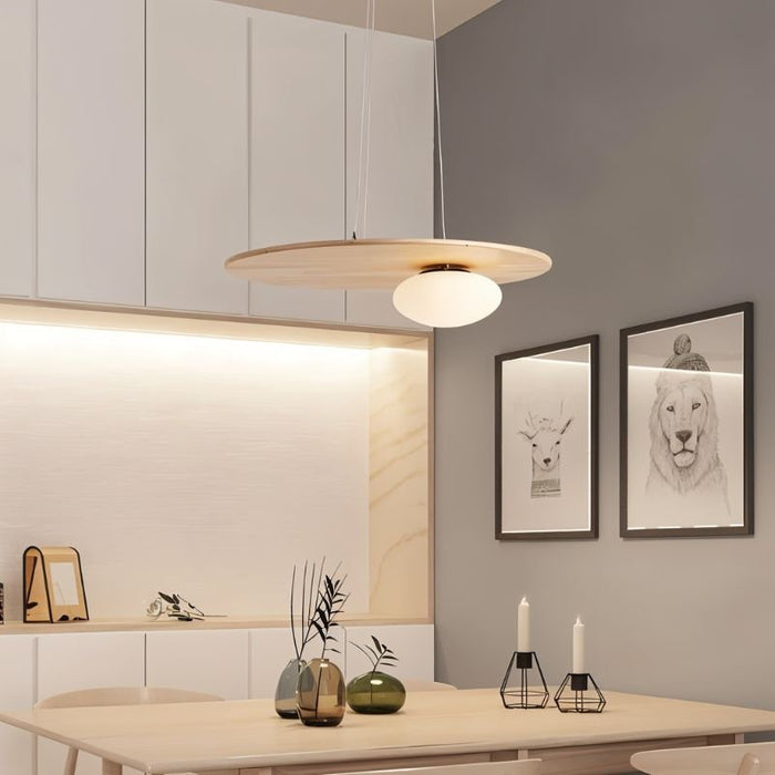 Japandi Organic Dome Pendant Light – Auma - Japandi