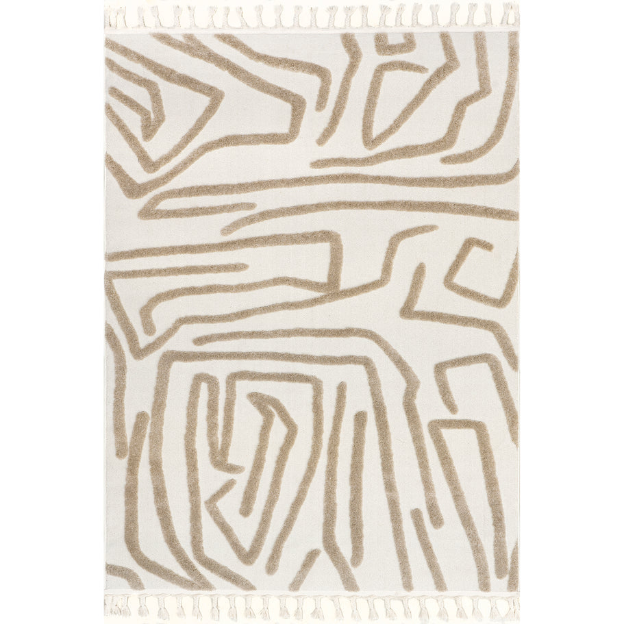 Japandi Abstract Art Rug - Japandi