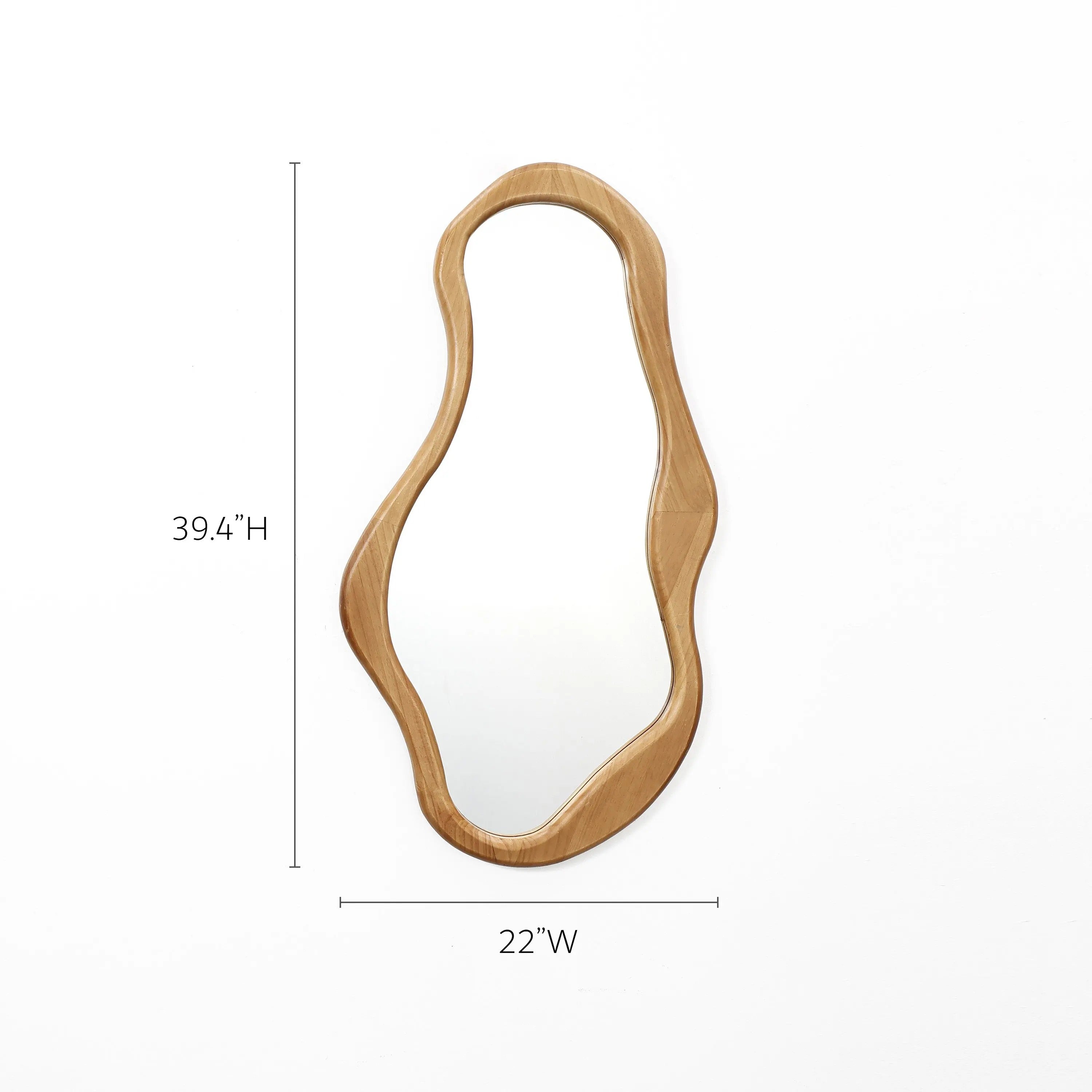 Japandi Organic Oval Mirror - Japandi