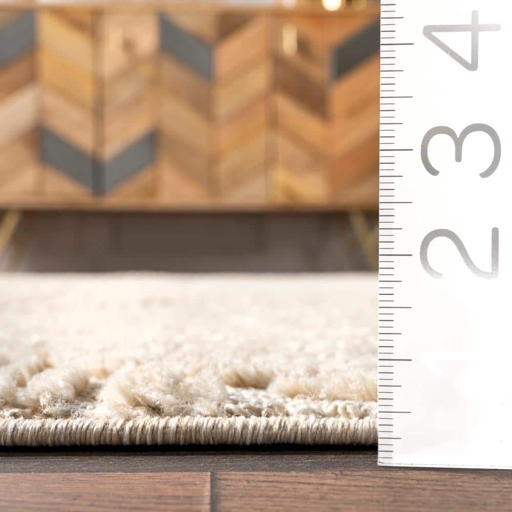Japandi Beige Tiled Trellis Rug - Japandi