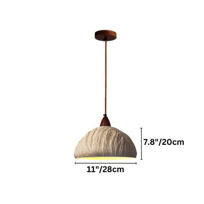 Japandi Fluted Ceramic Pendant Light – Belmo - Japandi