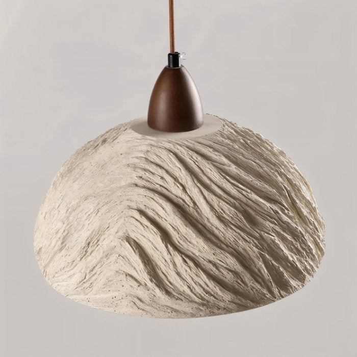 Japandi Fluted Ceramic Pendant Light – Belmo - Japandi
