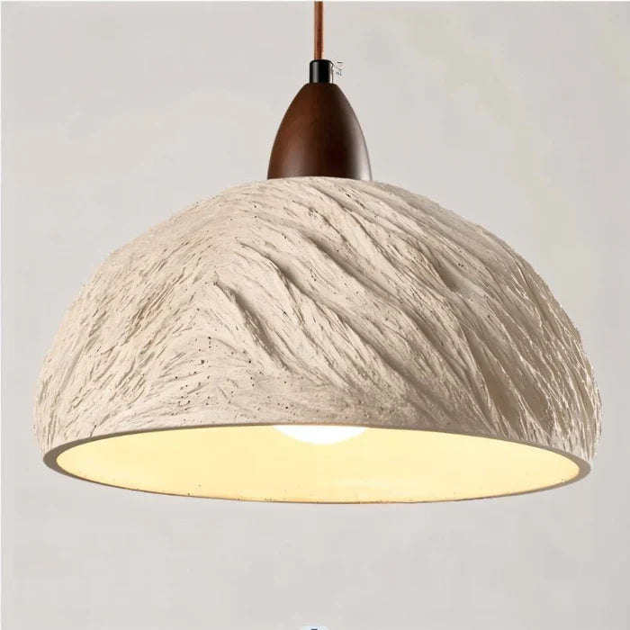 Japandi Fluted Ceramic Pendant Light – Belmo - Japandi