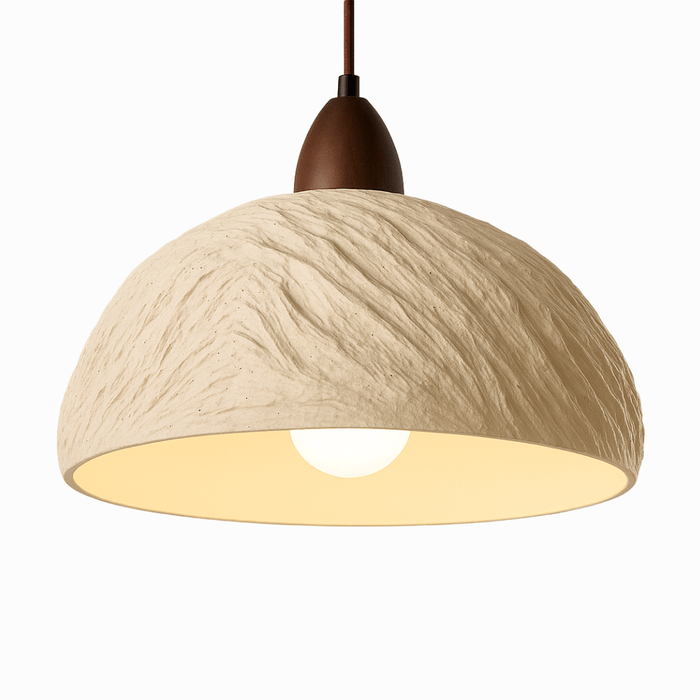 Japandi Fluted Ceramic Pendant Light – Belmo - Japandi