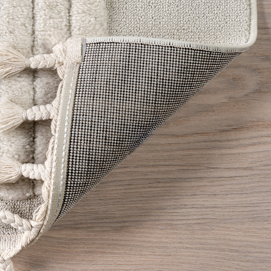 Japandi Arc Tasseled Rug - Japandi