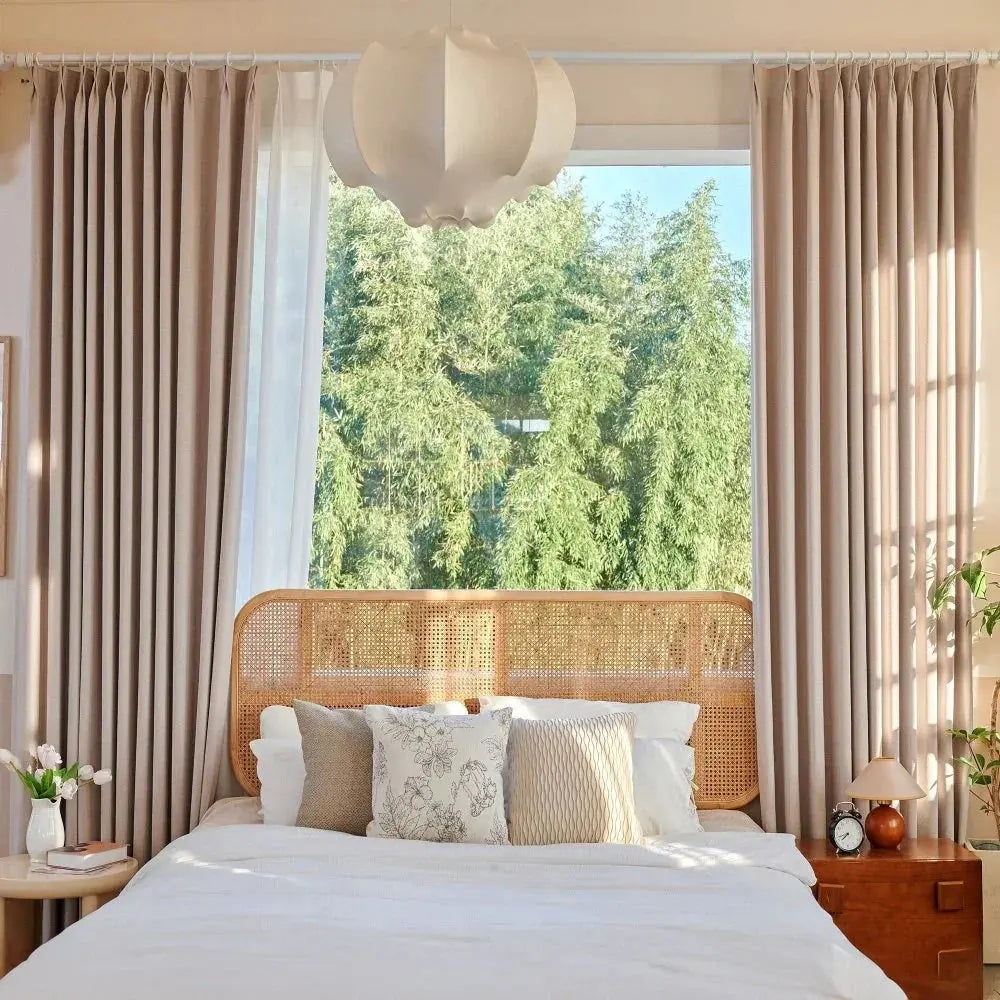 Japandi Custom Cashmere Blackout Curtains - Japandi