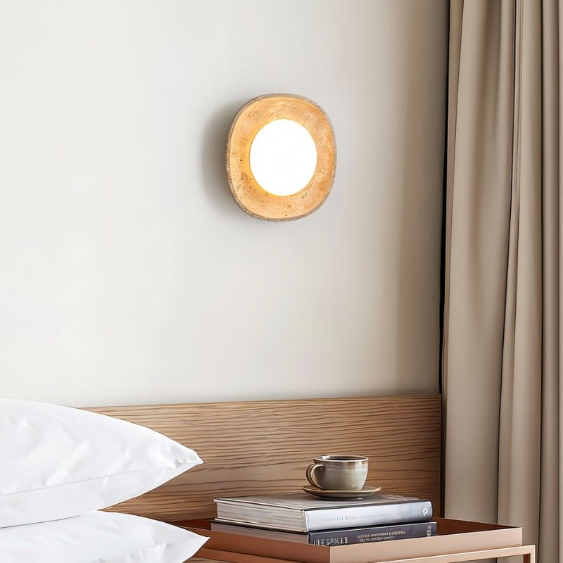 Japandi Petite Wall Lamp With Rounded Shade – Blipi - Japandi