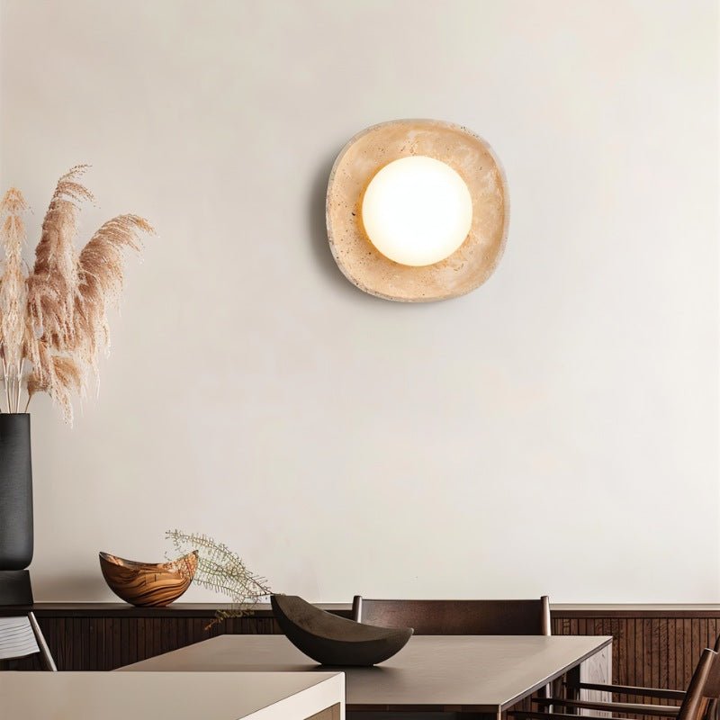 Japandi Petite Wall Lamp With Rounded Shade – Blipi - Japandi
