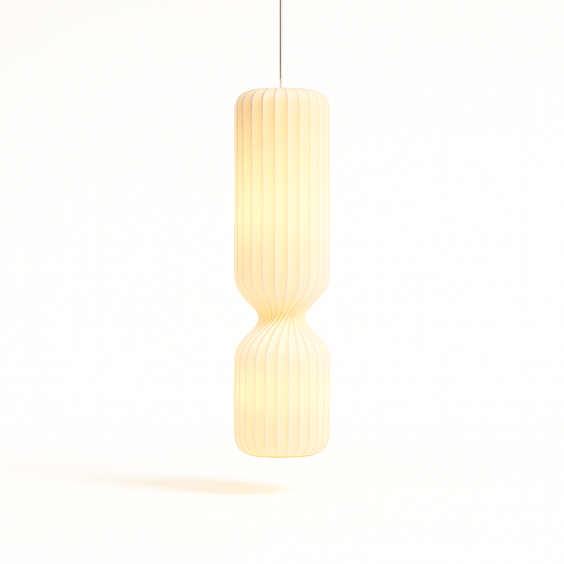 Japandi Wooden Dome Pendant Light – Brika - Japandi