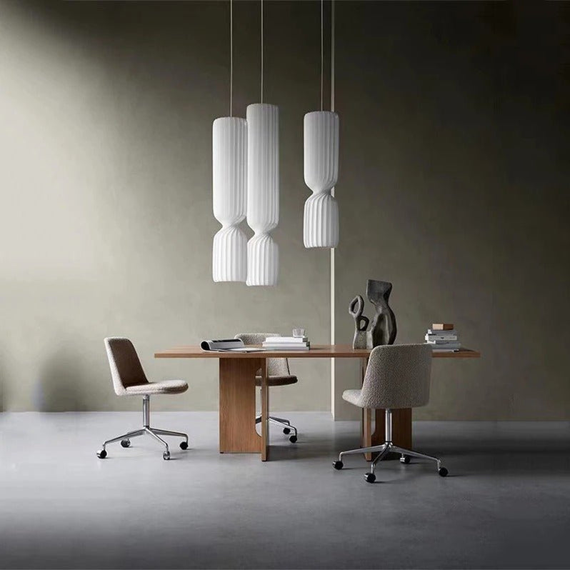 Japandi Wooden Dome Pendant Light – Brika - Japandi