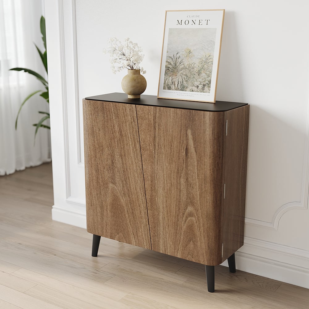 Japandi Entryway Shoe Storage Cabinet - Japandi