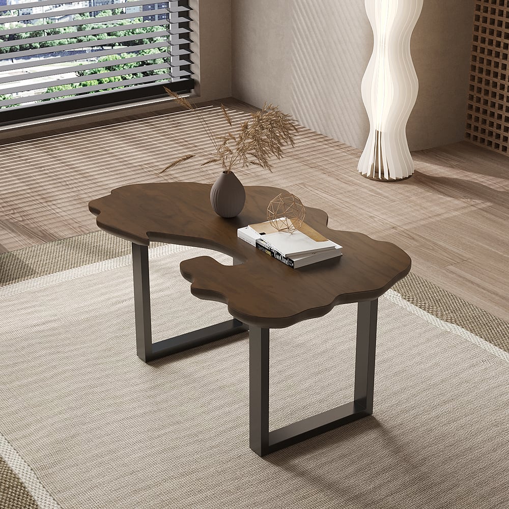 Japandi Rustic Coffee Table - Japandi