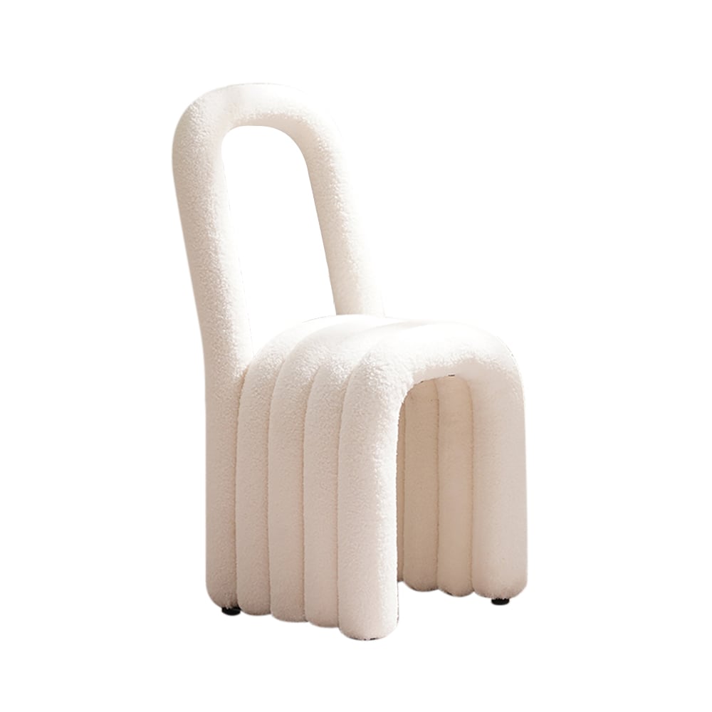 Japandi White Modern Chair (x2) - Japandi