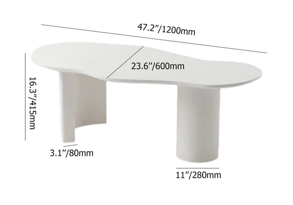 Irregular Japandi Coffee Table - Japandi