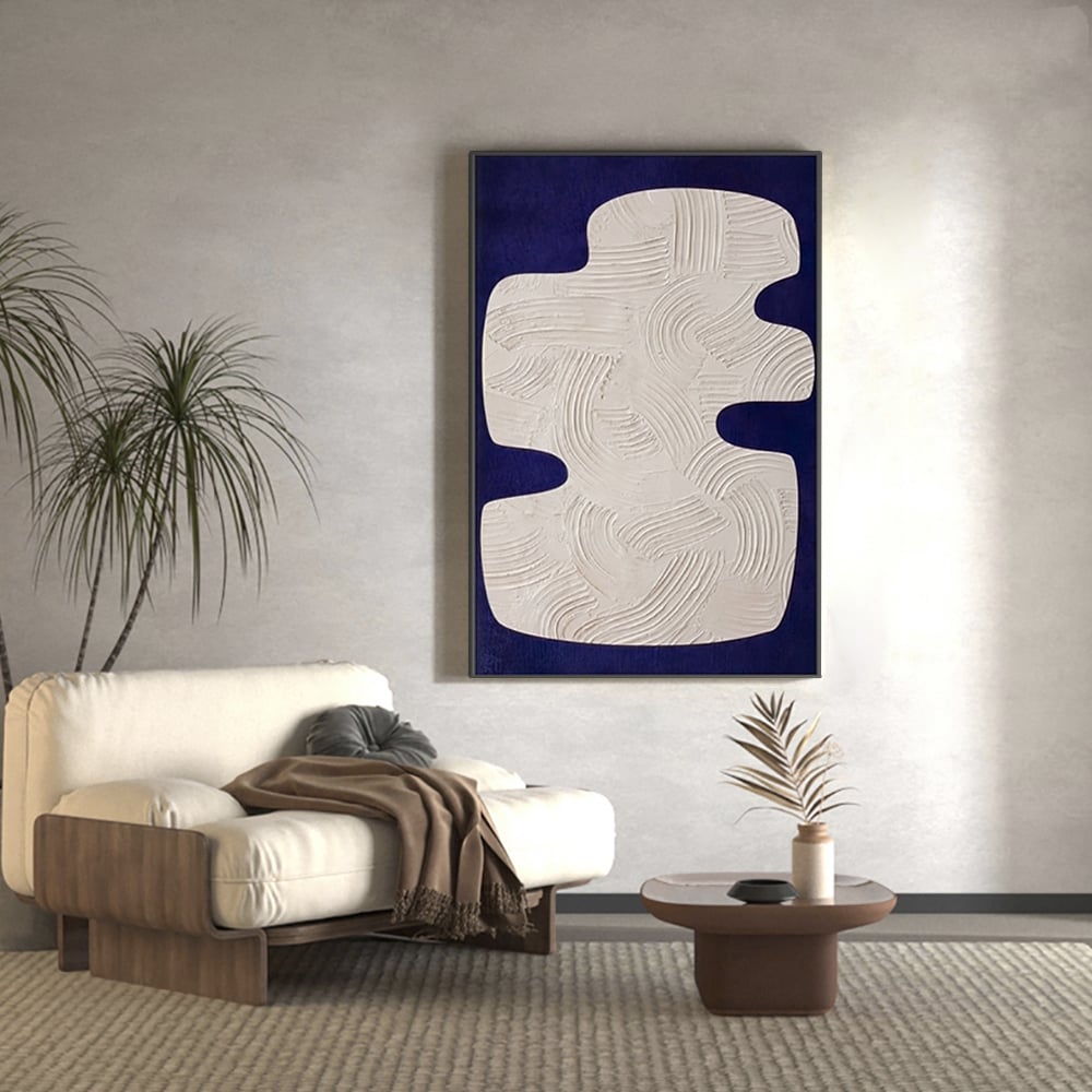 Japandi Blue Painting - Japandi