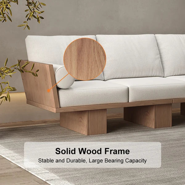 Japandi Wooden Sofa - Japandi