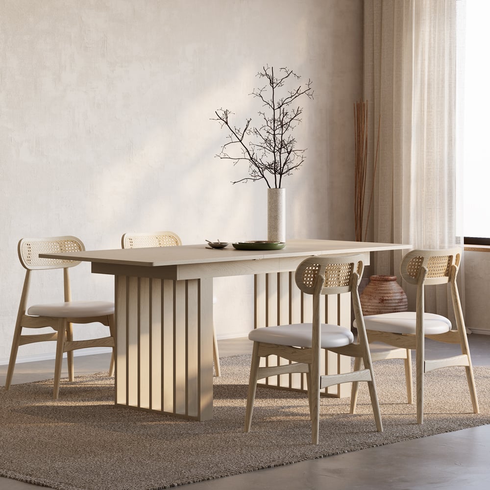 Japandi Rectangular Extendable Table - Japandi