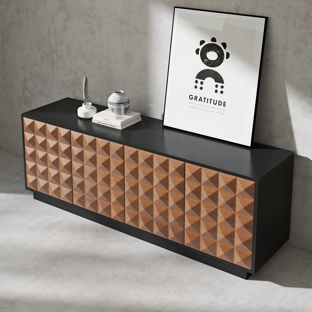 Japandi Tall TV Stand - Japandi