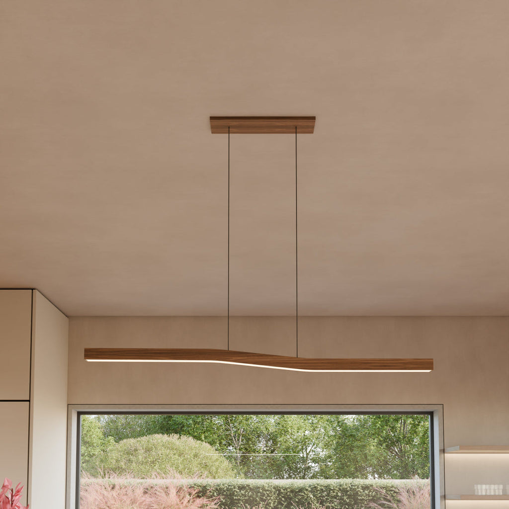 Japandi Organic Curved Pendant Light – Canyen - Japandi