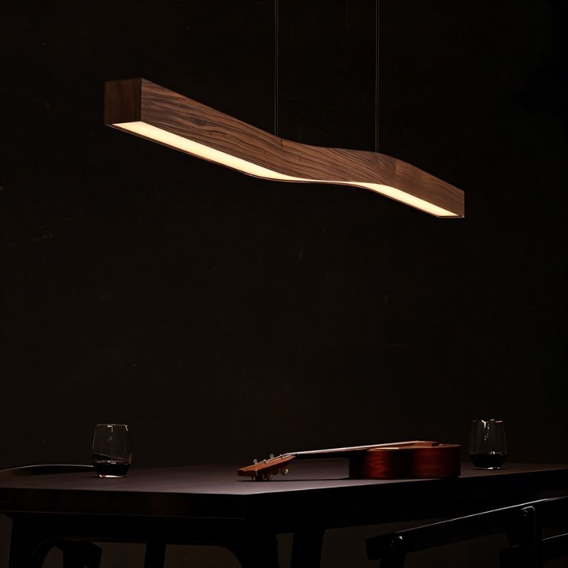 Japandi Organic Curved Pendant Light – Canyen - Japandi